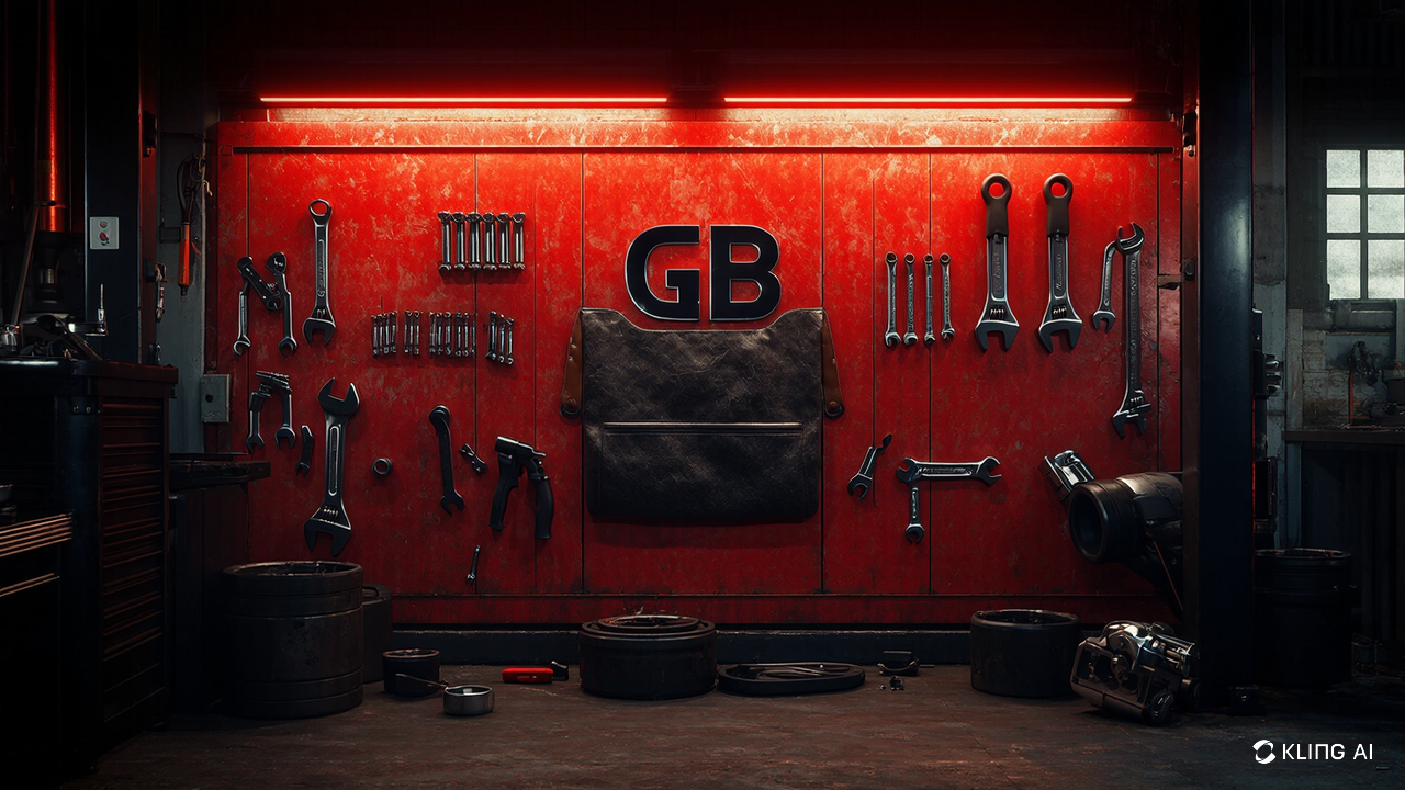 Professional automotive garage background